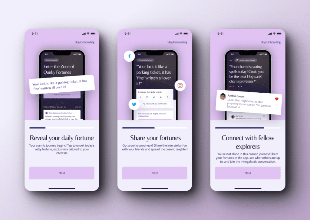 Screenshot of StellarSeer App Interface Designed by Andrea Tomić