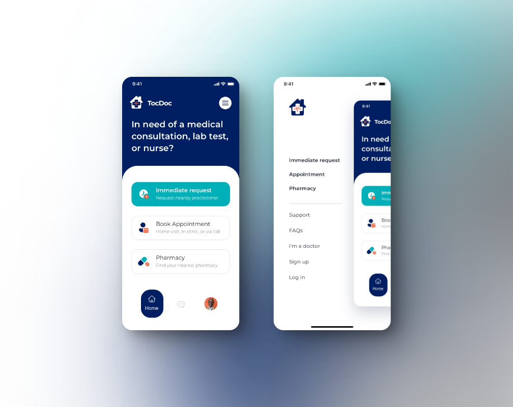 Doctors connection platform design by Andrea Tomić